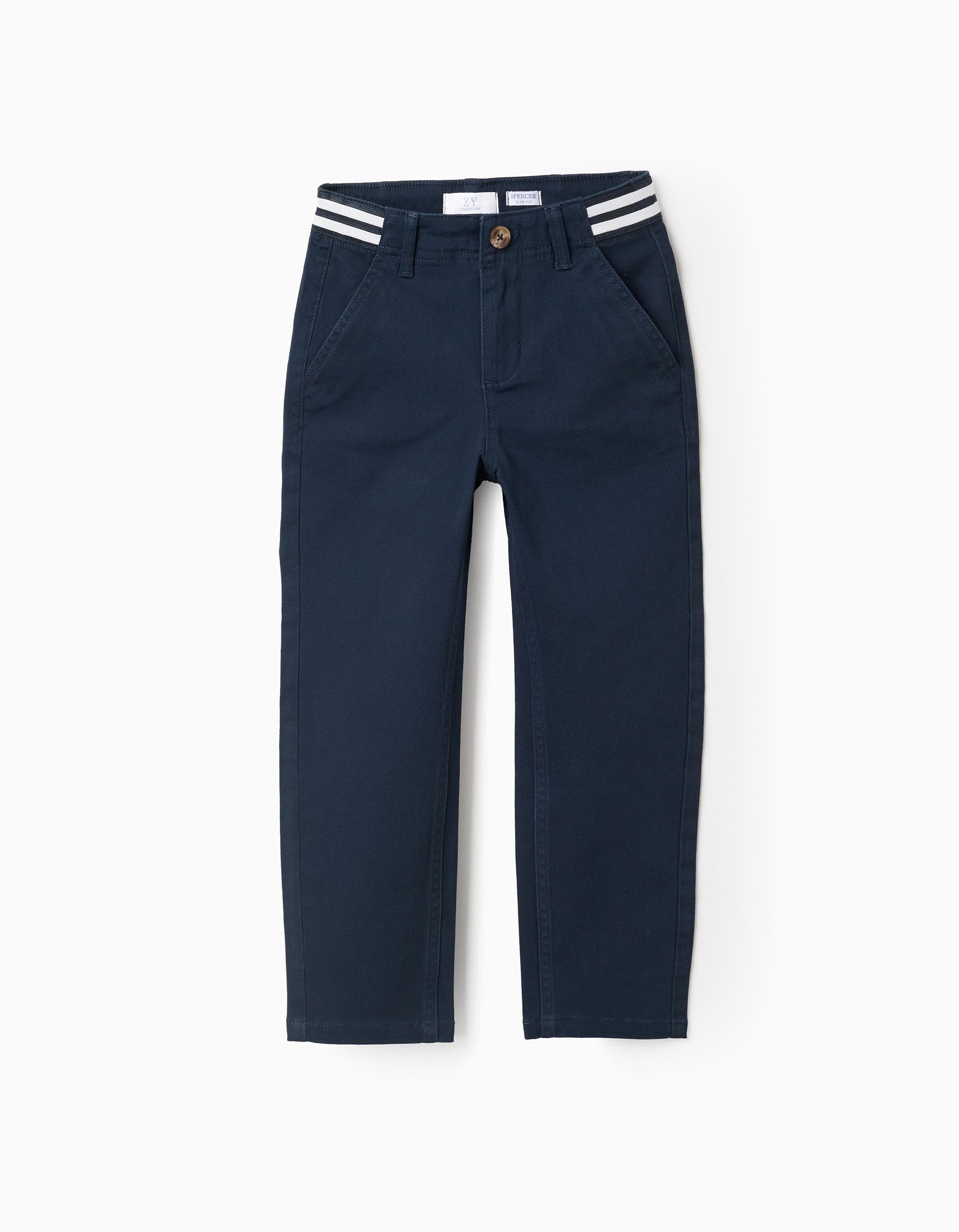 - PANTS CHINO TWILL, DARK BLUE, 4/5 image
