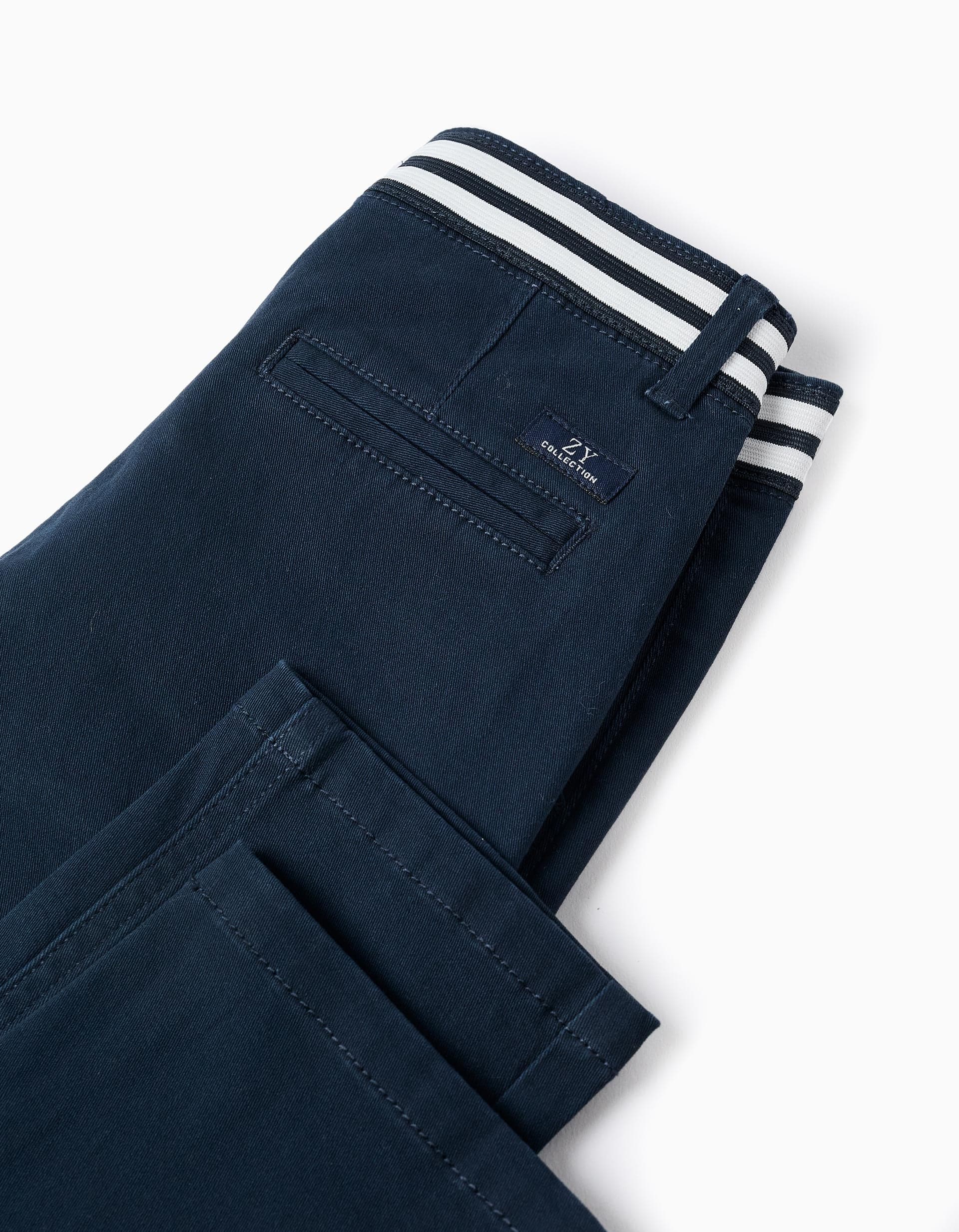 - PANTS CHINO TWILL, DARK BLUE, 4/5 2