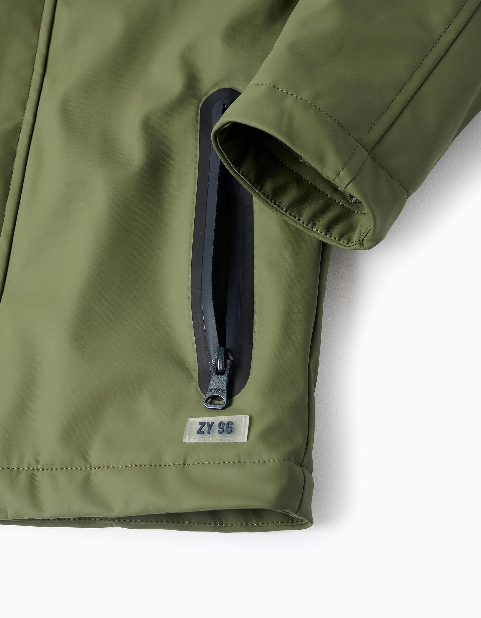 - PARKA RUBBER, GREEN, 3/4 4
